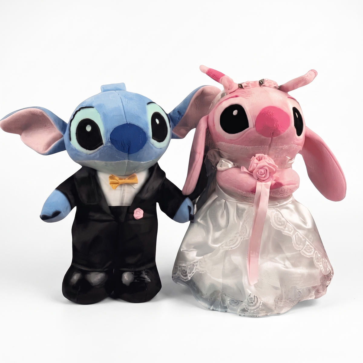 Stitch & Angel Hochzeits-Kuscheltier-Set 30 cm