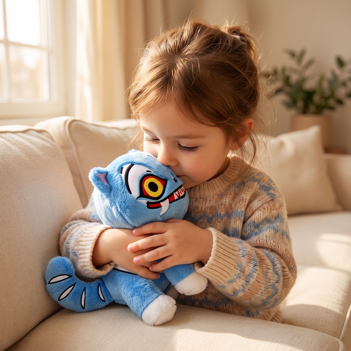 Blauer Tiger KPop Demon Hunters Kuscheltier 20 cm