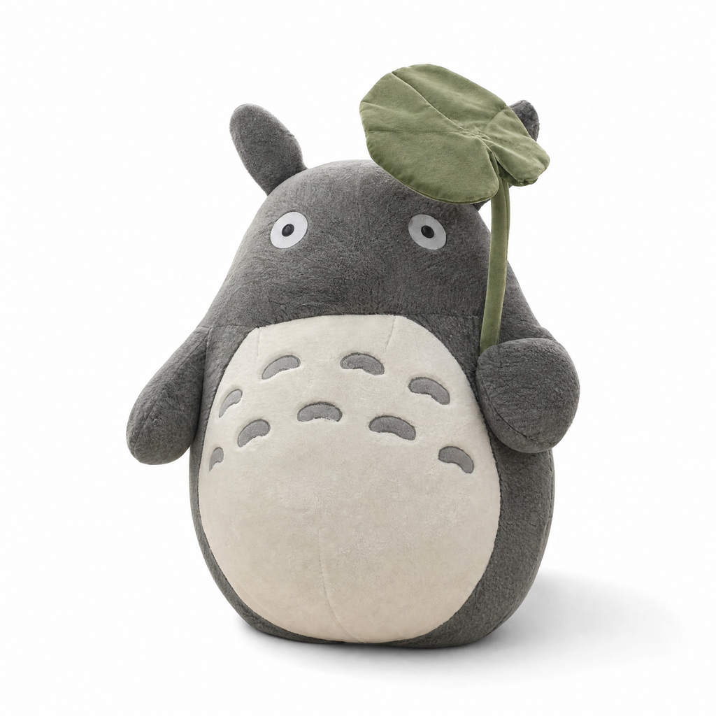 Totoro Kuscheltier mit Lotusblatt 30–70 cm