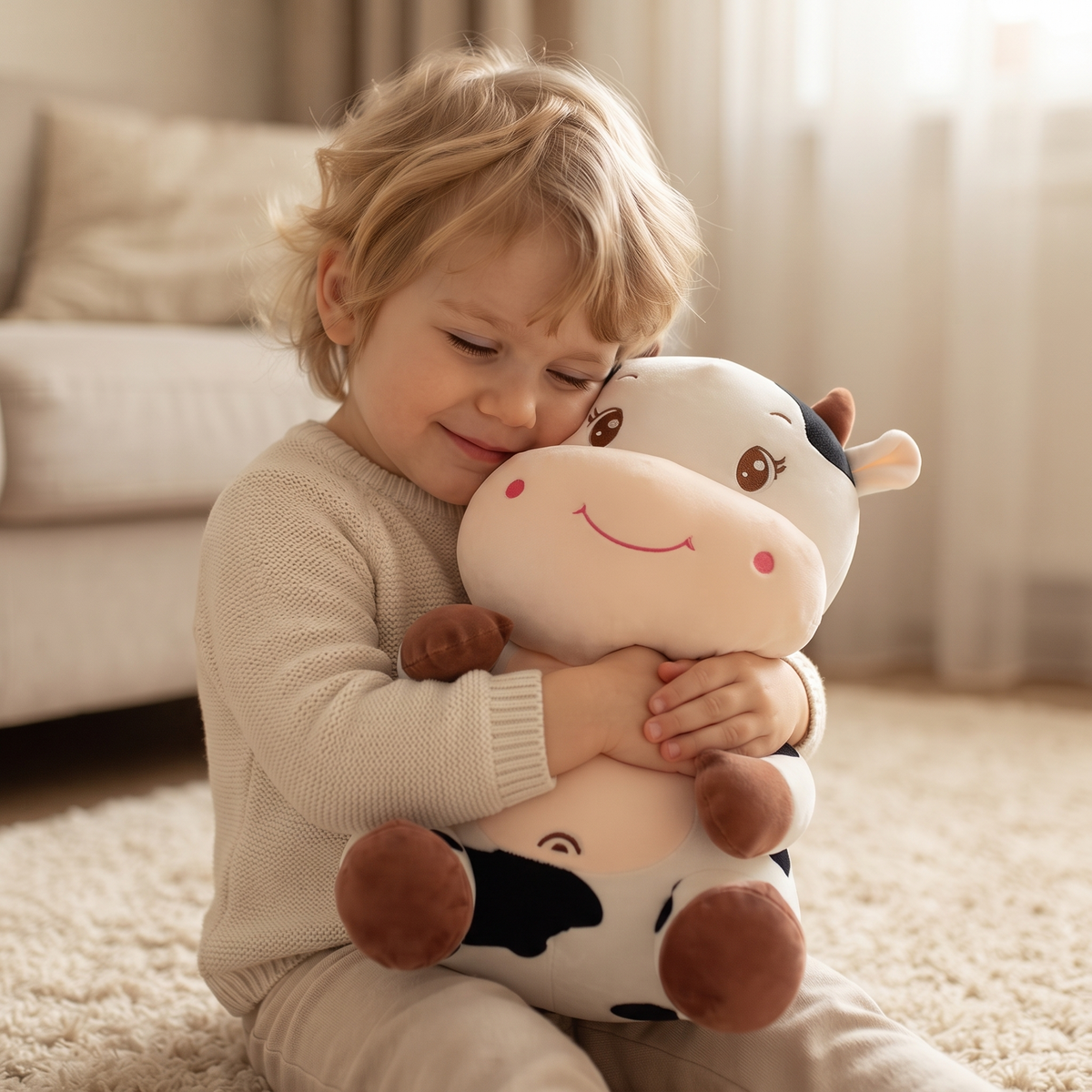 Baby Kuh Kuscheltier 25 cm