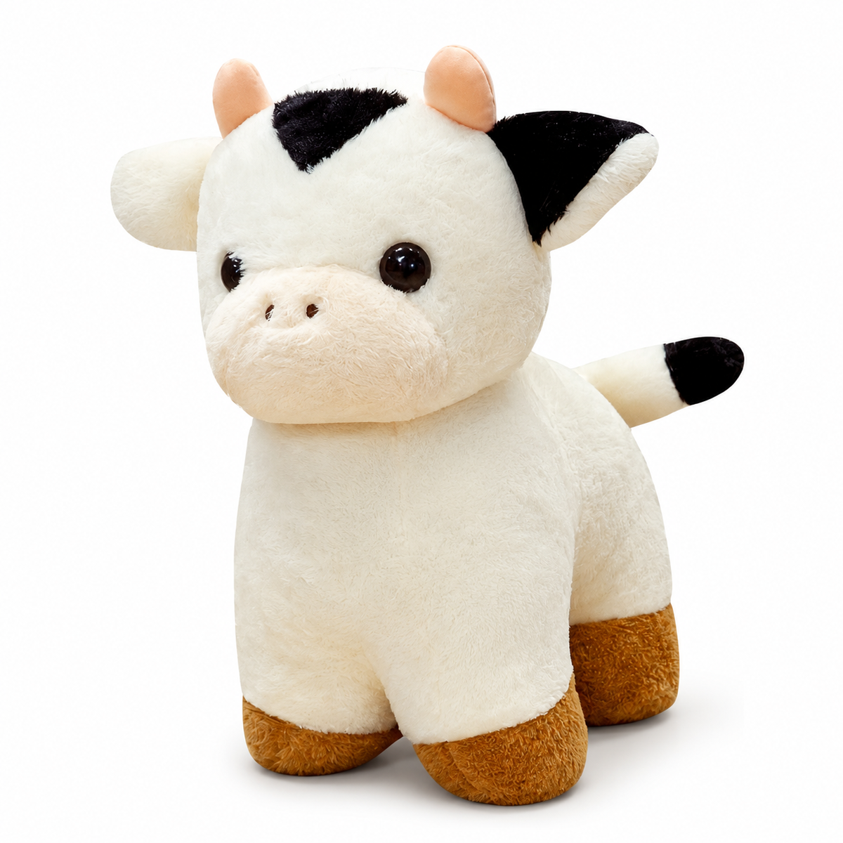 Baby Kuh Kuscheltier Schwarz-Weiß 30–50 cm
