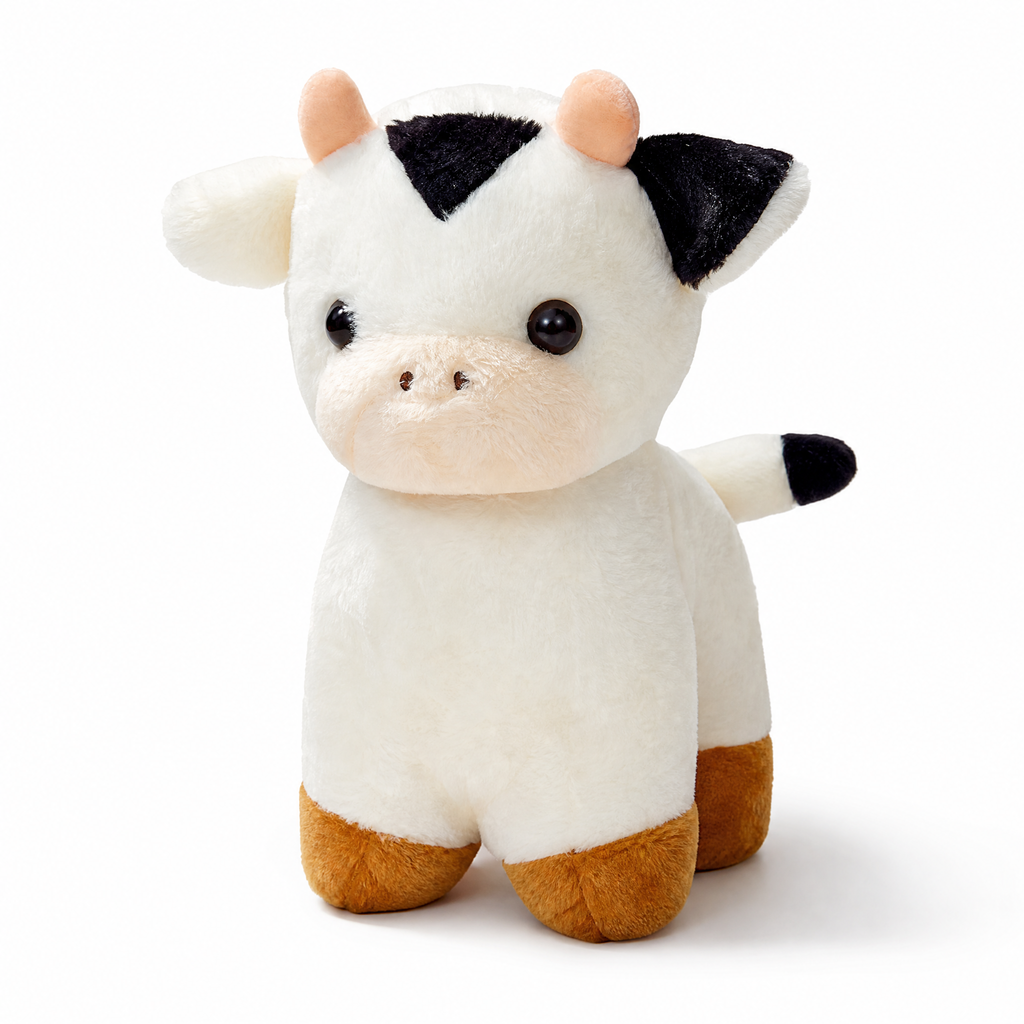 Baby Kuh Kuscheltier Schwarz-Weiß 30–50 cm