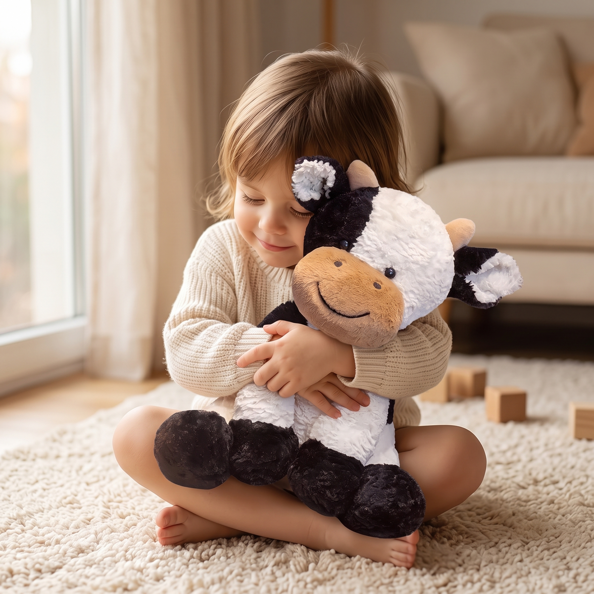 Weiches Kuh Kuscheltier 25–70 cm