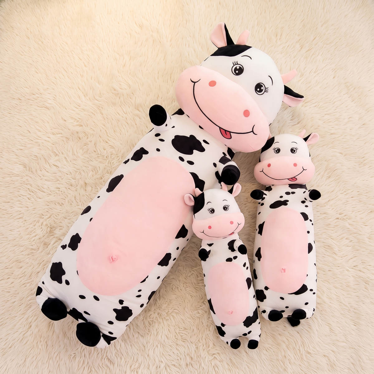 Riesen Kuh Kuscheltier 70–100 cm