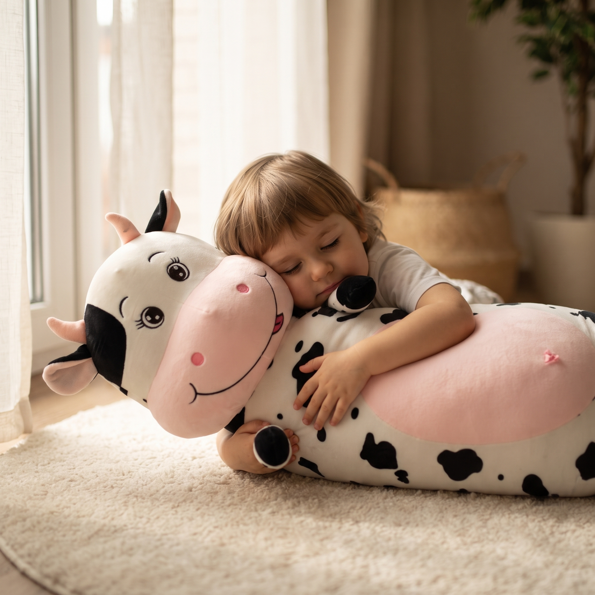 Riesen Kuh Kuscheltier 70–100 cm