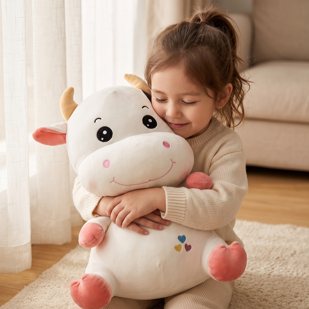 Kawaii Kuh Kuschelkissen 25–55 cm