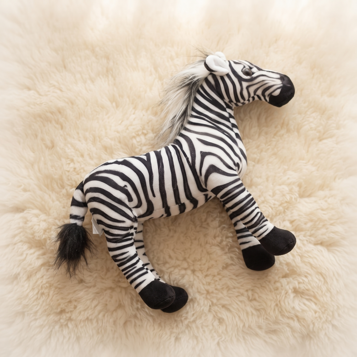 Realistisches Zebra Kuscheltier 30 cm