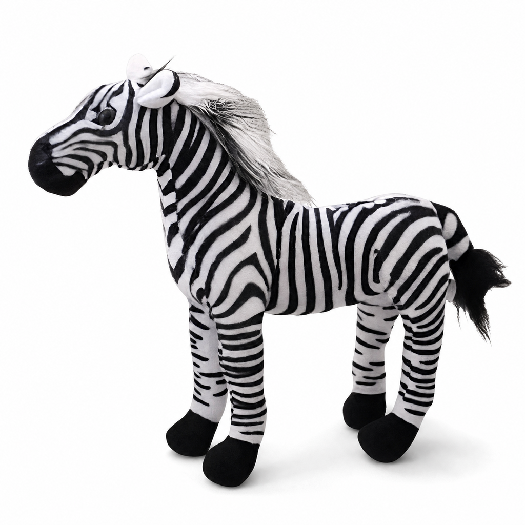 Realistisches Zebra Kuscheltier 30 cm