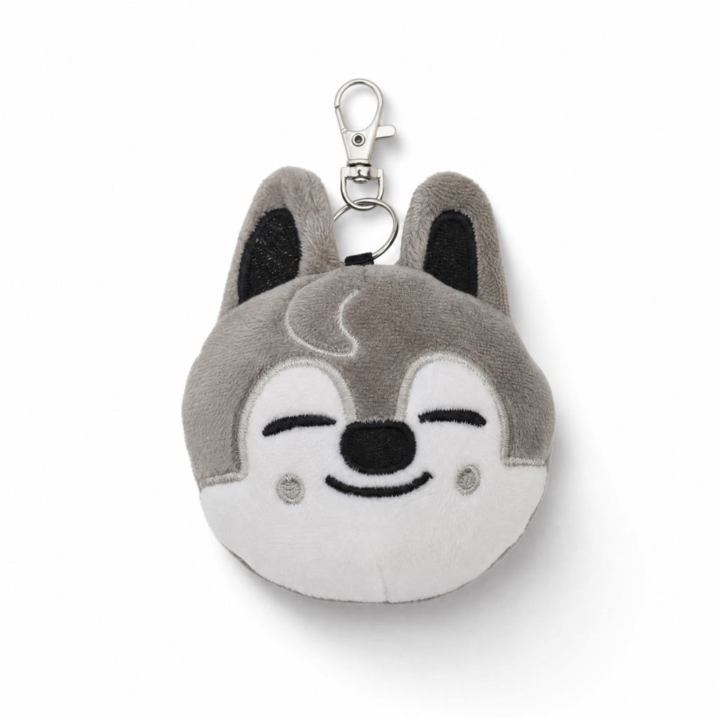 Kawaii Wolf-Plüsch Schlüsselanhänger 9 cm