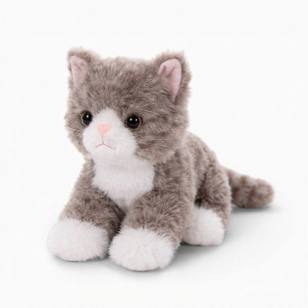 Realistisches getigertes Katzen Kuscheltier 40–53 cm