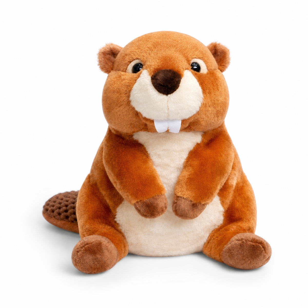 Realistisches Biber Kuscheltier Braun