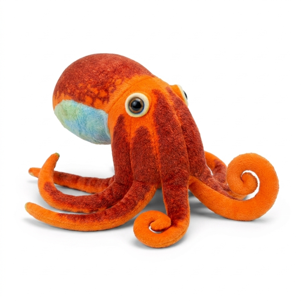 Realistisches Oktopus Kuscheltier 30–55 cm