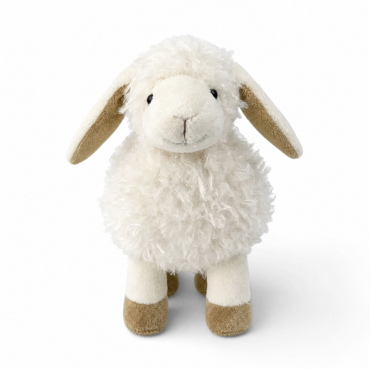 Weißes Schaf Kuscheltier mit langen Ohren 22–33 cm