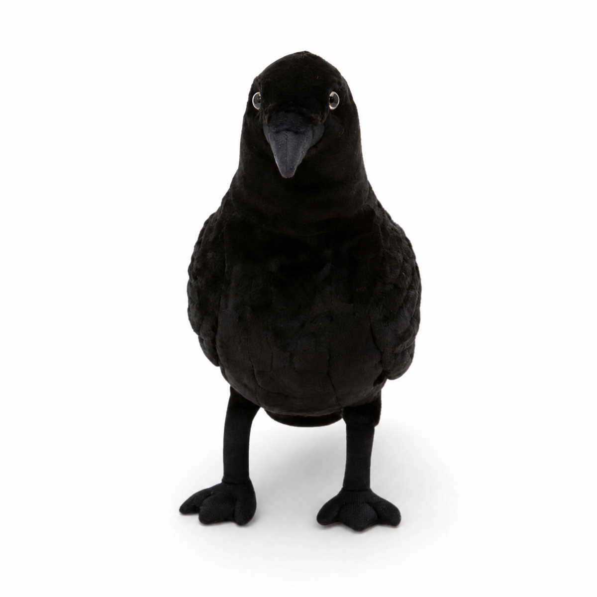 Realistisches Raben Kuscheltier Schwarz
