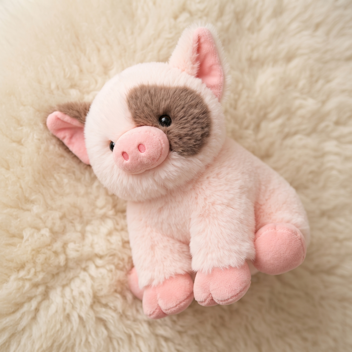 Schwein Kuscheltier Rosa-Braun 20–30 cm