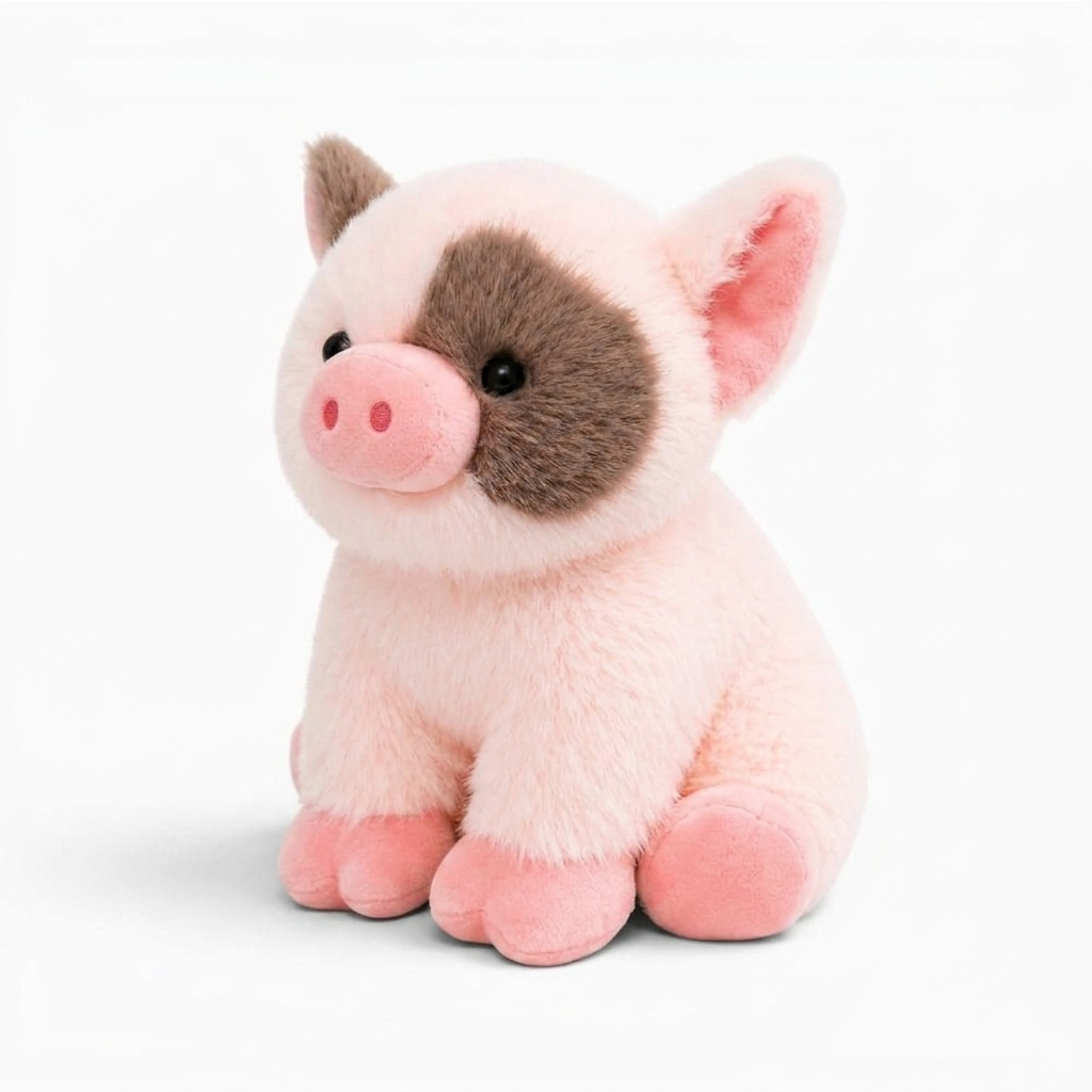 Schwein Kuscheltier Rosa-Braun 20–30 cm