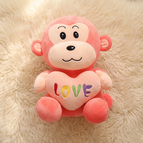 Affen Kuscheltier mit Love-Herz